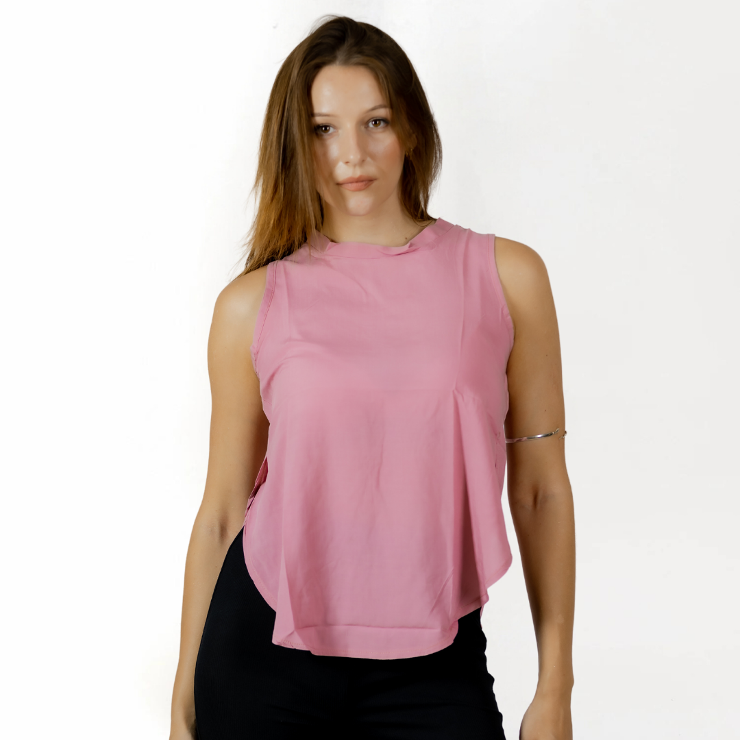 Blush Breeze Sleeveless Top