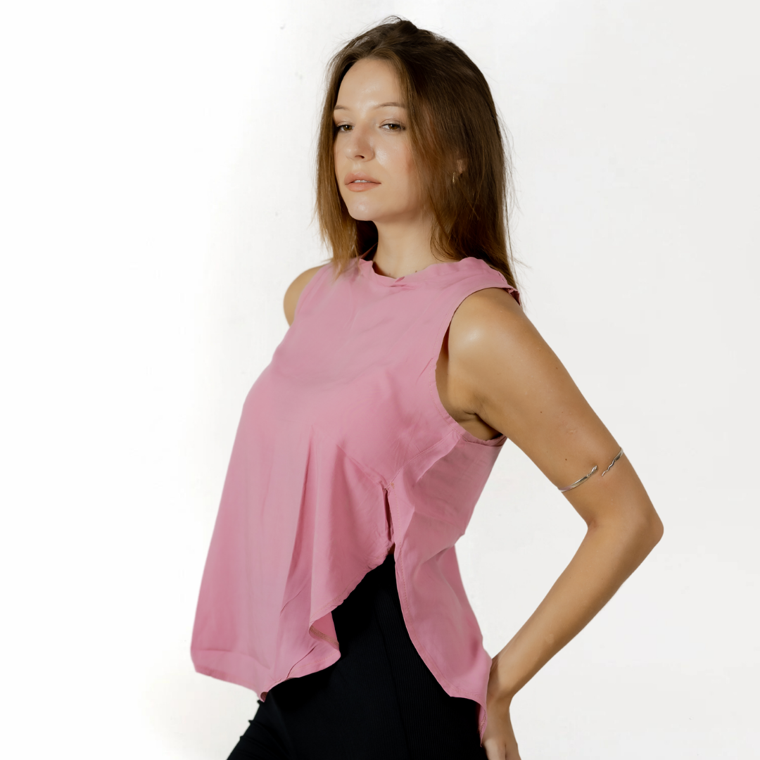 Blush Breeze Sleeveless Top