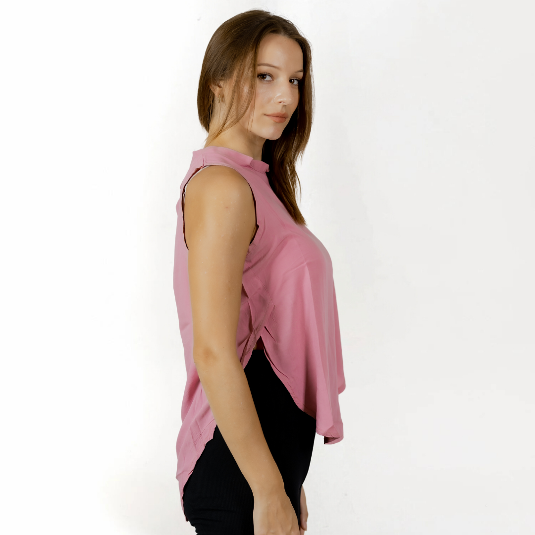 Blush Breeze Sleeveless Top